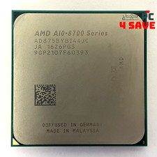 AMD A10-8750B CPU 3.60GHz 4-Core Socket FM2+ Desktop Processor AD875BYBI44JC picture