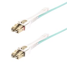 StarTech 4m (13ft) LC (UPC) OM4 Multimode Fiber Optic Cable w/Push Pull Tabs picture