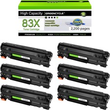 6PK  1PK CF283X 283X Toner Cartridge Replace HP LaserJet Pro M225dn picture