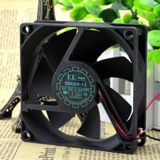 YALN Fan D80SH-12 DC 12V 0.18A 8CM 8025 2Pin NEW 1pc Quality Assurance 3months picture
