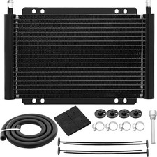 Transmission cooler, Aluminum trans cooler, Black transmission cooler picture