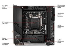 MSI MEG Z490I UNIFY LGA 1200 Intel Z490 Mini ITX DDR4 HDMI Motherboard Tested picture
