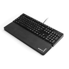 17 Inch Black Fat 4 Inch Wide Memory Foam Ergonomic Keyboard Palm Wrist Rest Pad picture