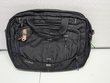 L.L. Bean Laptop Storage Case Black - Padded-  Zipper - Pockets-14x 12