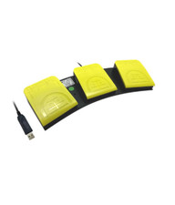USB Triple Foot Switch Control Adapter Yellow/Black E306F202 picture