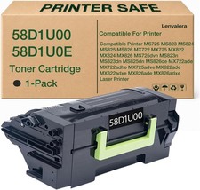 58D1U00 Black Toner Cartridge Extra High Yield Replacement for Lexmark 58D1U00 picture