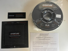 Overture 3d Printer Filament | Space Gray — PLA | TigerSystem 1.75mm  (1kg Roll) picture