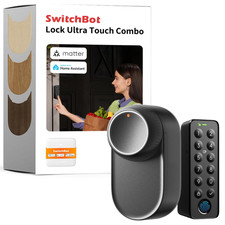 Smart Lock Ultra with Keypad,Fingerprint Door Lock, App Remote Control, Black picture