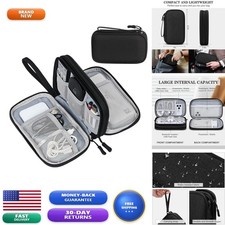 FYY Electronic Organizer, Travel Tech Pouch Bag, Medium, Black picture