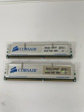 2GB 2x1GB PC3200 DDR-400 CORSAIR XMS PLATINUM Memory Kit CMX1024-3200C2PT DDR1 picture