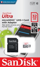 SanDisk 16GB 32GB 64GB Micro SD HC Memory Card Class 10 TF Flash SDHC w/ Adapter picture