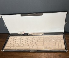 MACALLY Ultra Slim Wireless RF Keyboard for Mac Aluminum Silver 10 Key picture