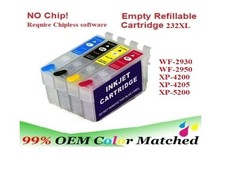 NO CHIP 232XL  232 Alternative  Refillable Cartridge for WF-2930 XP-4200 XP-4205 picture