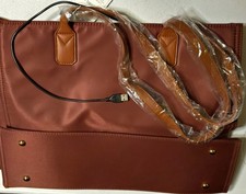 NUBILY Laptop Bag Brown Padded Scratch Resistance PU Leather picture