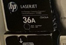 HP 36A CB436A Black Toner Cartridge Genuine OEM New Sealed picture