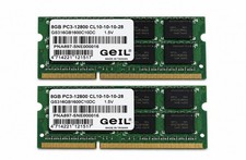 16GB G.E.I.L GS316GB1600C10DC (2x8GB) DDR3 Kit 1600MHz SO DIMM Laptop RAM picture