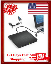 External Blu Ray DVD Drive Burner, USB 3.0 and Type-C Optical Slim Bluray CD picture