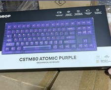 Drop CSTM80 Atomic Purple Mechanical Keyboard Transparent ABS RGB ANSI Purple picture
