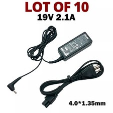 Lot of 10 Genuine Asus 40W AC Adapter 19V 2.1A 4.0*1.35mm Laptop Charger & Cords picture