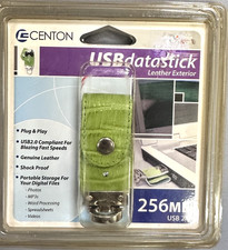 Centon USB Data Stick 256MB USB Flash Drive Hi-Speed USB 2.0 Leather New Sealed picture