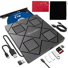 GODBPNYMU 8-in-1 External Blu-ray Drive with USB-C Hub picture