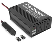 400W Car Power Inverter 12V DC to 110V AC Car Truck RV Inverter 6.2A Black picture