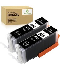 X 2 580XXL Ink Cartridges Replacement for Canon 580 ink 2 Pack C3 picture