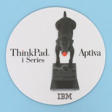 Genuine IBM Computer ‘ThinkPad’ i Series Aptiva Dog Mouse Pad 1990’s *BRAND NEW* picture