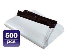 Yens® 500 #M5 WHITE POLY MAILERS ENVELOPES Self Sealing BAGS 12 x 15.5  500M5 picture
