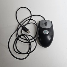 Logitech M-BJ58 USB Optical Scroll/Wheel Mouse Corded Works Tested picture