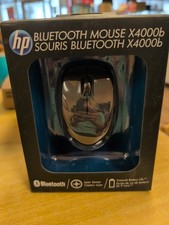 NEW HP Bluetooth Mouse X4000b Wireless Laser Mouse Black Sealed H3T51AA picture