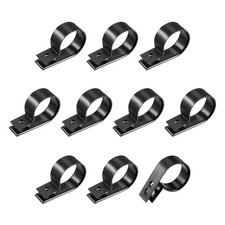 20Pcs R-type Cable Clips Nylon Wire Management Clamp 0.98 inch Black picture