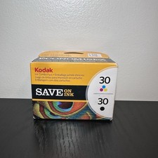 Genuine OEM Kodak 30 Black And Tri-Color Ink Cartridges Combo Pack New Unopened picture