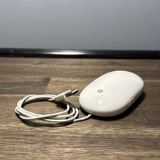 Genuine OEM Apple Mighty Mouse Wired USB White Model A1152 Working picture