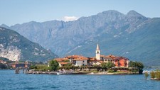Landscape village sea island italy lake Custom Gaming Mat Desk picture