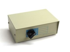 KNTK 4-Way DB9 Data Transfer Switch Box Rotary Printer RS232 Serial RS-232 9-pin picture