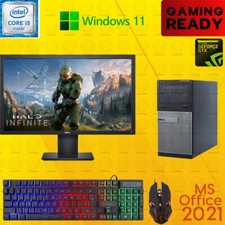 Dell i5 Gaming Desktop PC Computer Nvidia GTX 750Ti Win11 16GB 1TB 23