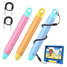 Kid-Friendly Stylus for Touch Screens, 3 Pack Kids Tablet Pen with Tethers picture