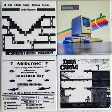 Apple Macintosh 512k -  Retro Computer Ceramic Coasters Set of 4 with Stand picture