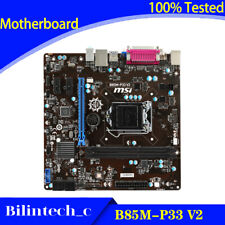 FOR MSI B85M-P33 V2 Motherboard Supports 4160 4590K LGA1150 DDR3 32G VGA+DVI picture