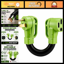 NEMA 6-50P to 14-50R EV Charger Adapter Cord, Heavy Duty 6AWG/3C, Fast Charging picture