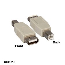 Kentek USB 2.0 A Female to B Male Adapter Connector Printer Scanner Modem PC HDD picture