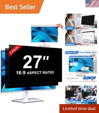 27-Inch Privacy Screen Filter - 2-Pack Anti-Spy, Blue Light & Glare Protection picture