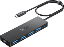 Adaptador Hub de 4 puertos USB tipo C a USB 3.0 para MacBook Pro iMa picture