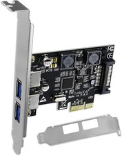 Links Tek 2 Port USB 3.0 Card (USB 3.1 GEN1 Model) PCIE-U302A 5Gbps picture