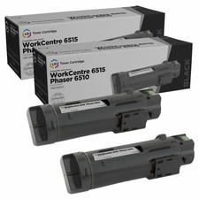 LD Compatible Xerox 106R03480 Black Toner 2PK for Phaser 6515 & WorkCentre 6515 picture