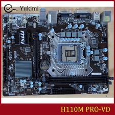 FOR MSI H110M PRO-VD DDR4*2 32GB LGA1151 DVI-D VGA Micro-ATX Ｍotherboard Test OK picture