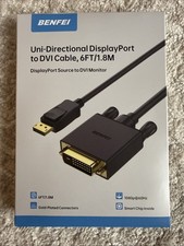BRAND NEW SEALED Benfei DisplayPort to DVI Adapter-Dp Display Port to DVI Cable picture
