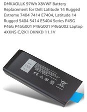 New DKNKD X8VWF 97Wh 9Cells Battery For Dell Latitude 14 5404 5414 7404 E5404 picture