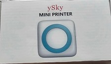 ySky Mini Portable Wireless Thermal Mobile Printer B&W 203 DPI 57mm Paper picture